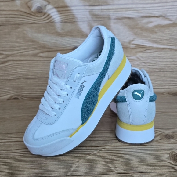 PUMA Roma Amor Heritage 'White Teal Green' - Picture 1 of 9